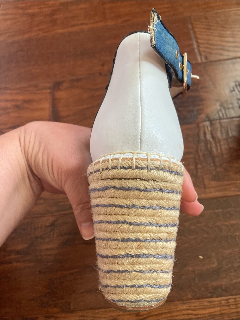 Cabi “Parker” Espadrille Wedge Sandals with Ankle Strap - Picture 14 of 15
